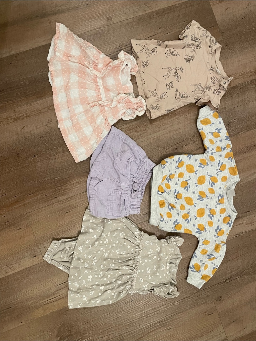 Bundle of baby girl clothes 3-6 months Cotton
